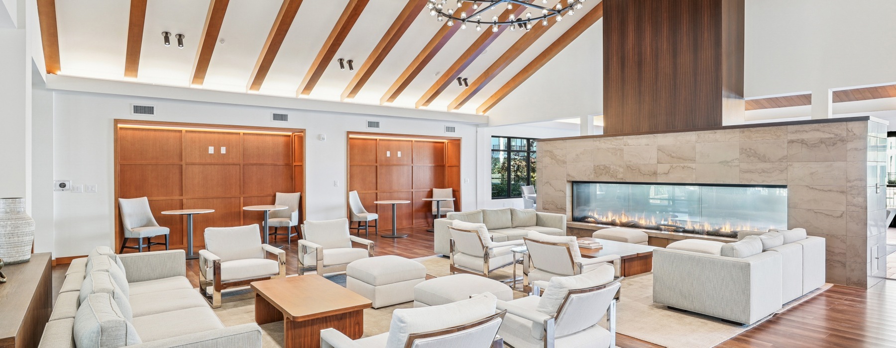 Great Room of Leasing Office Entry