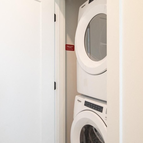 Laundry has never been easier a white door with a white door